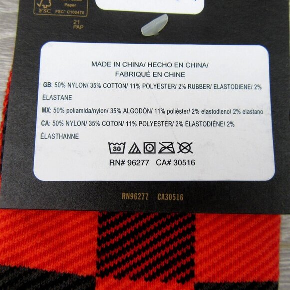Vans Checkered Plaid Half Crew Socks Women's Size 6.5-10 Red Black (1 Pair) NEW - Picture 11 of 11